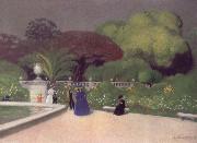 Felix Vallotton The Jardin du Luexmbourg painting